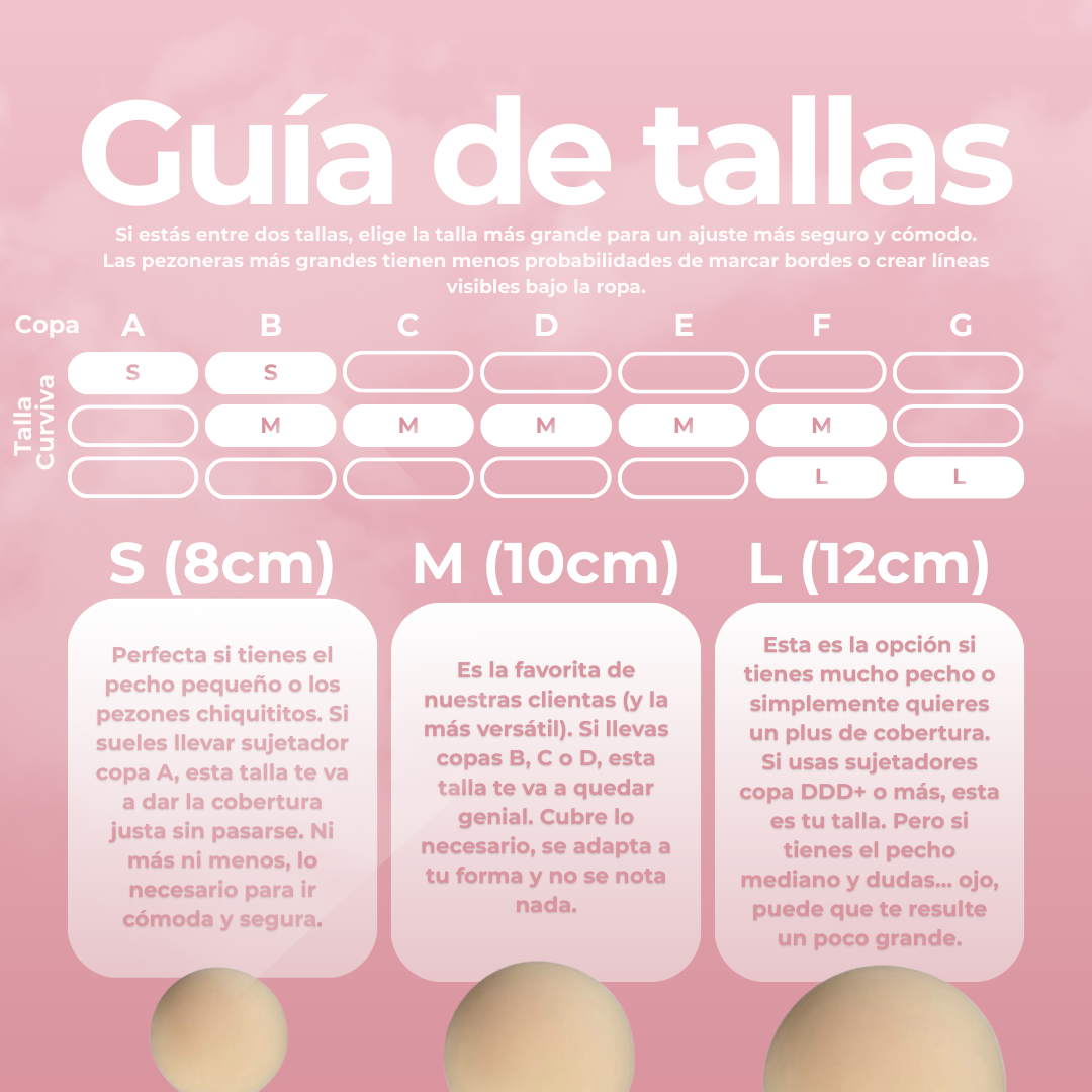 Tapa-mamilos Círculos sem Adesivo