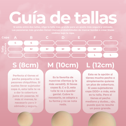Tapa-mamilos Círculos sem Adesivo