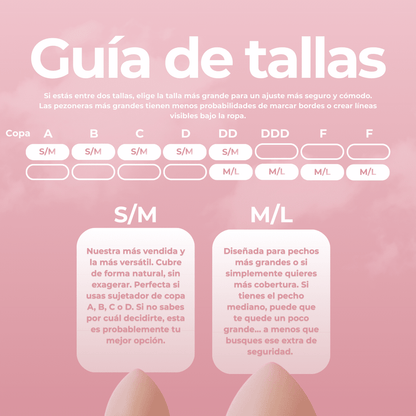 Pack de Pezoneras sin Adhesivo - Curviva